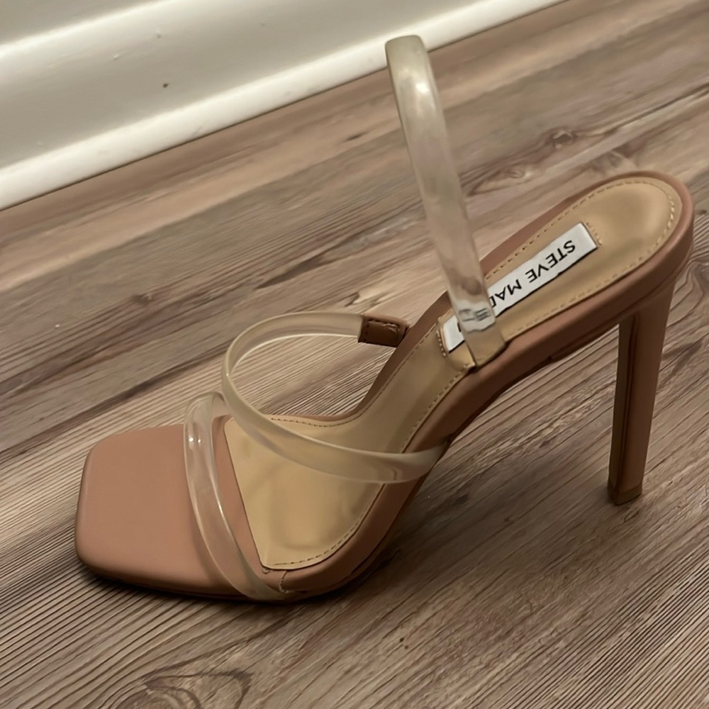 Steve Madden clear strap heels